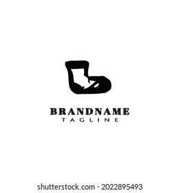 plantilla de diseño de icono de logotipo de socks ilustración vectorial moderna