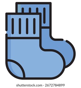 Icono de Vector moderno de los calcetines – Plantilla mínima del símbolo de la ilustración para el diseño móvil de la interfaz de usuario del App del Web