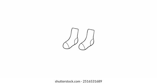 socks outline design for kids printable coloring book