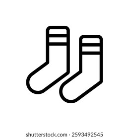 Socks Outline Icon. Socks Icon