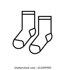 Socks Outline Icon