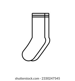 Icono de esquema de sockets. Simple ilustración del icono del calcetín para la web.