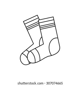 23,067 Socks Outline Images, Stock Photos & Vectors | Shutterstock