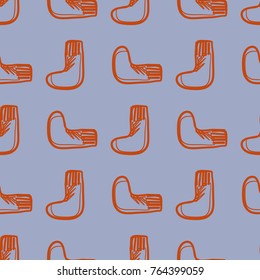 Socks, pattern, vector illustration 