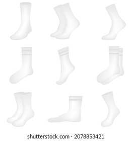 Socks set, icon, stock vector, logo isolated on a white background. Illustration