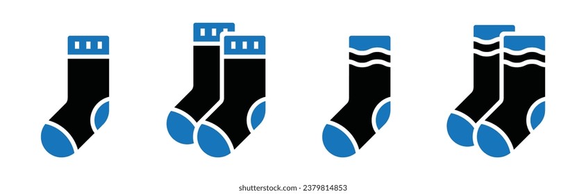 Socks set icon, vector illustration