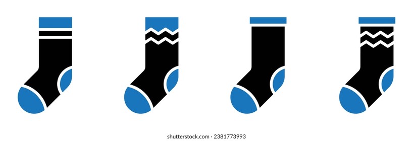 Socks set icon, vector illustration