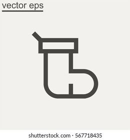 socks sign line icon