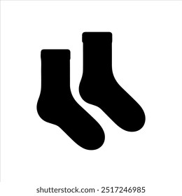 Socks silhouette vector illustration on white background
