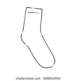 socks. Sketch style. Editable Vector Illustration isolated on white background. socks, vector sketch illustration