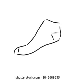 socks. Sketch style. Editable Vector Illustration isolated on white background. socks, vector sketch illustration