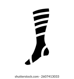 socks snowboard glyph icon vector. socks snowboard sign. isolated symbol illustration