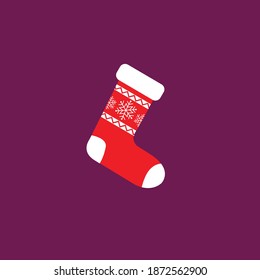 socks Snowflake christmas icon set