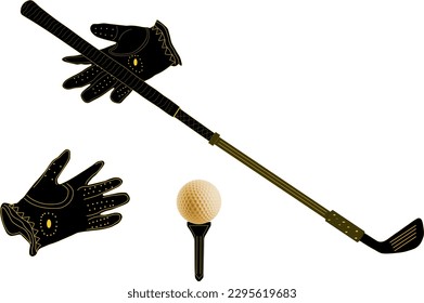 
Socks sparkle with black golf sticks in yellow frills