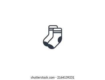 Socks vector flat emoticon. Isolated Socks illustration. Socks icon