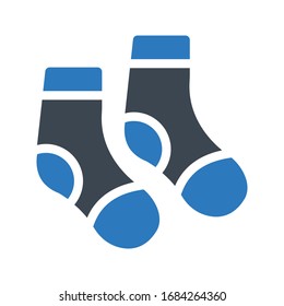 Vektorillustration-Symbol für Socken 