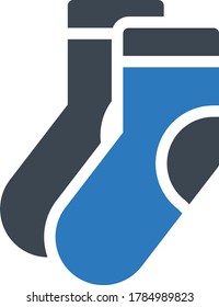 icono de color de glifo vectorial de calcetines 