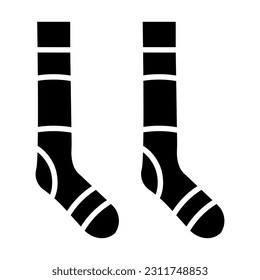 Icono De Glifo Vector Socks Para Uso Personal Y Comercial.
