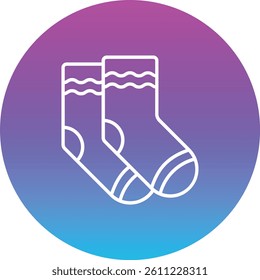Socks vector icon. Can be used for printing, mobile and web applications.