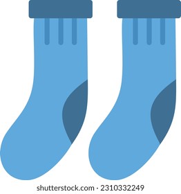 Socks Vector Icon Flat Style