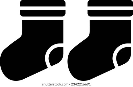 Socks Vector Icon Glyph Style