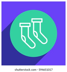 socks vector icon illustration