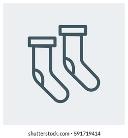socks vector illustration. Flat style for graphic and web design