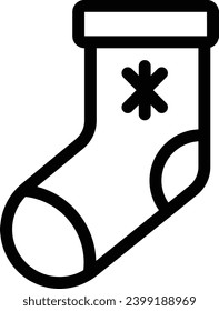 socks vector illustration isolated on a transparent background . stroke vector icons for concept or web graphics.