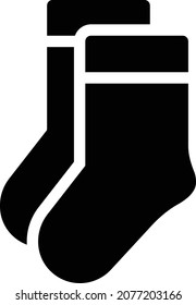 ilustración de socks Vector en un fondo transparente. Símbolos de calidad premium. Icono vector glifos para concepto y diseño gráfico.