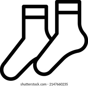 socks Vector illustration on a transparent background. Premium quality symbols. Stroke vector icon for concept and graphic design.