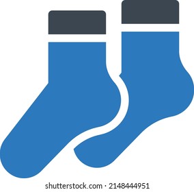 socks Vector illustration on a transparent background. Premium quality symbols. Glyphs  vector icon for concept and graphic design.