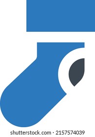 Socks Ilustración vectorial en un fondo transparente.Símbolos de calidad premium.Icono vectorial glifos para el concepto y diseño gráfico.
