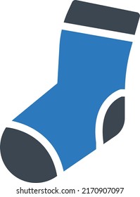 Socks Vector illustration on a transparent background.Premium quality symbols.Glyphs vector icon for concept and graphic design.
