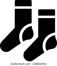 socks  Vector illustration on a transparent background. Premium quality symmbols. Glyphs vector icons for concept and graphic design. 
