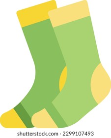socks Vector illustration on a transparent background. Premium quality symmbols. Line Color vector icons for concept and graphic design.