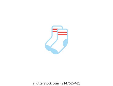 Socks Vector Isolated Emoticon. Socks Icon