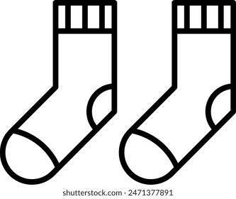 Socks Vector Line Icon Design