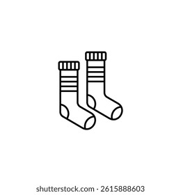 Socks vector line icon icons design