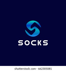 Socks vector logo