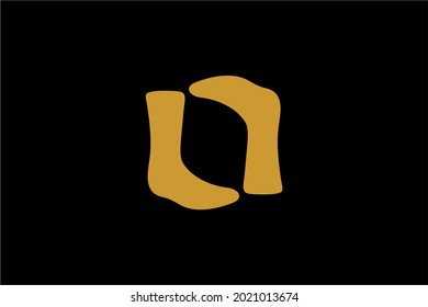 Socks vector logo design. Footwear logo symbol icon.