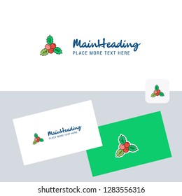 Socks vector logotype with business card template. Elegant corporate identity. - Vector