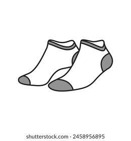 Socks Vector, Socks Outline, Socks Vector, Pair of Socks, Vector Illustration Background