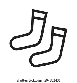 Socks, winter, christmas icon vector image.Can also be used for christmas, celebrations, observances and holidays. Suitable for use on web apps, mobile apps and print media.