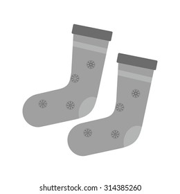 Socks, winter, christmas icon vector image.Can also be used for christmas, celebrations, observances and holidays. Suitable for use on web apps, mobile apps and print media.