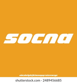 SOCNA bold condensed font for poster and head line