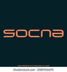 SOCNA bold condensed font for poster and head line