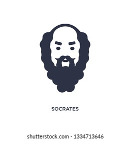 socrates icon. Simple element illustration from greece concept. socrates editable symbol design on white background. Can be use for web and mobile.