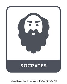 socrates icon vector on white background, socrates trendy filled icons from Greece collection, socrates simple element illustration