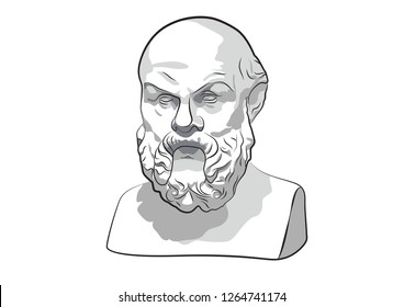 Socrates Sokrat Ancient Greek Athenes Ancient philosophy Classical Greek philosophy philosopher Attic orator Sokrates vector sculpture statue