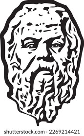 Socrates Vector Illustration by typart